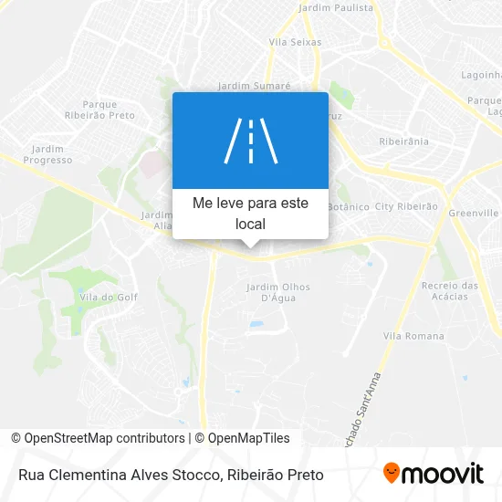 Rua Clementina Alves Stocco mapa