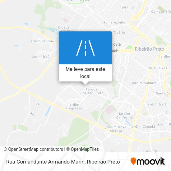 Rua Comandante Armando Marin mapa