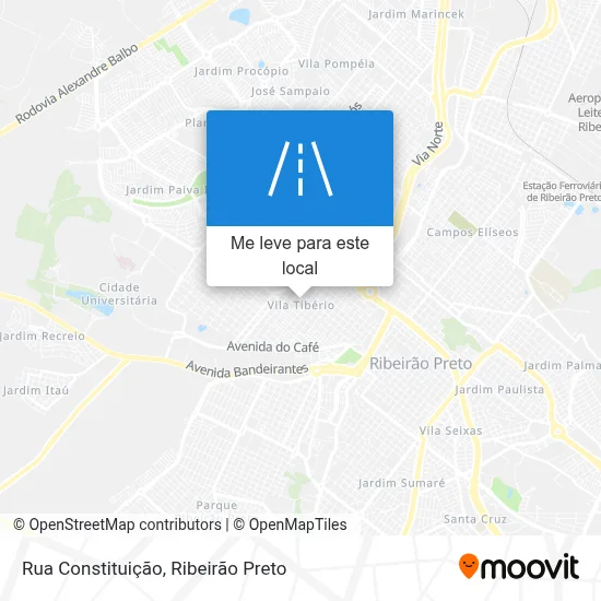 Rua Constituição mapa