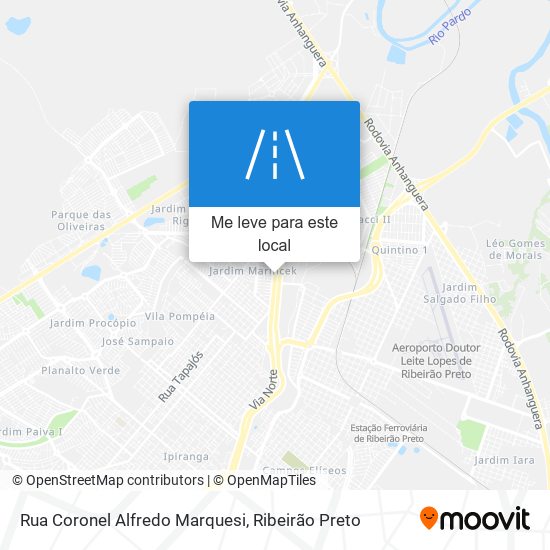 Rua Coronel Alfredo Marquesi mapa