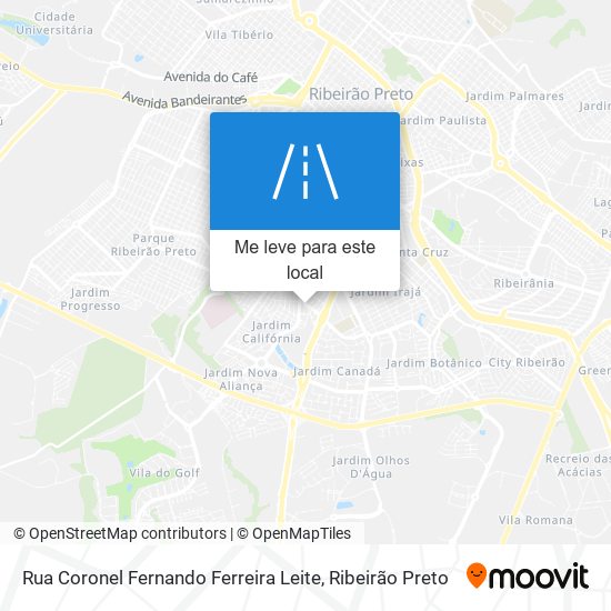 Rua Coronel Fernando Ferreira Leite mapa