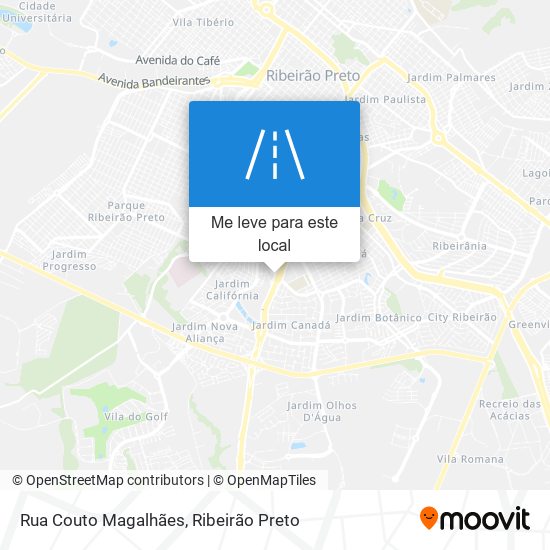 Rua Couto Magalhães mapa