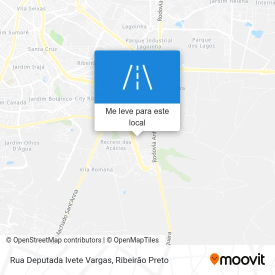 Rua Deputada Ivete Vargas mapa