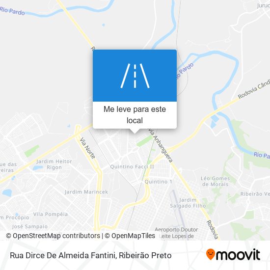 Rua Dirce De Almeida Fantini mapa
