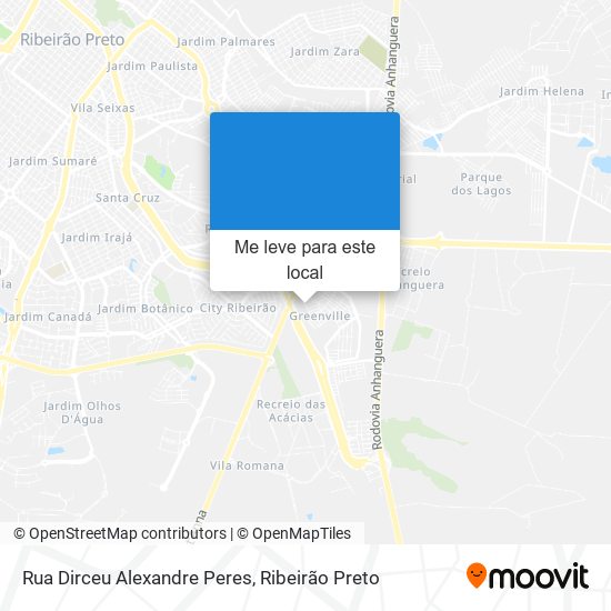 Rua Dirceu Alexandre Peres mapa