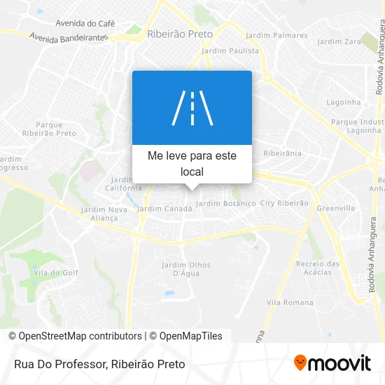 Rua Do Professor mapa