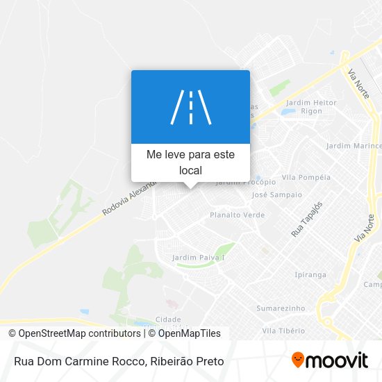 Rua Dom Carmine Rocco mapa