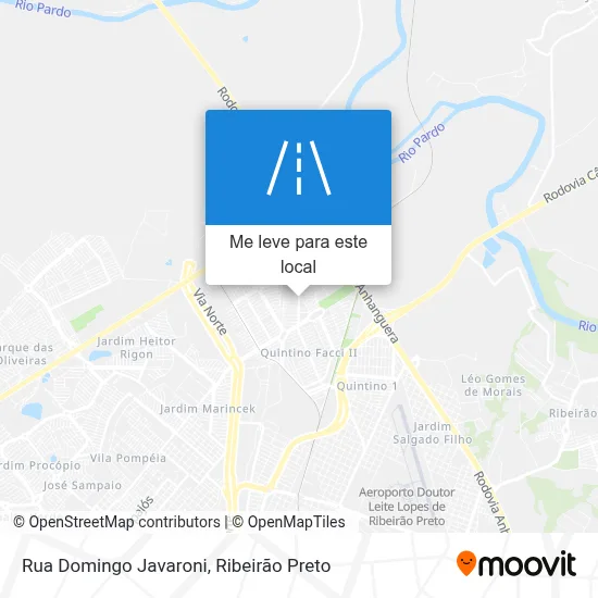 Rua Domingo Javaroni mapa
