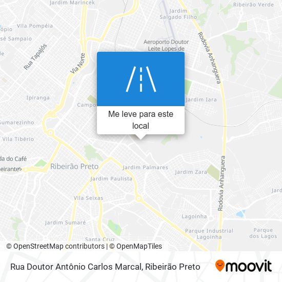 Rua Doutor Antônio Carlos Marcal mapa