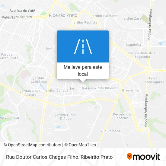 Rua Doutor Carlos Chagas Filho mapa
