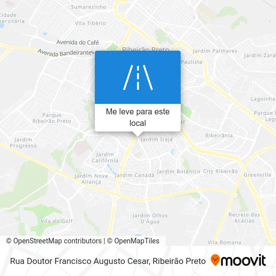 Rua Doutor Francisco Augusto Cesar mapa