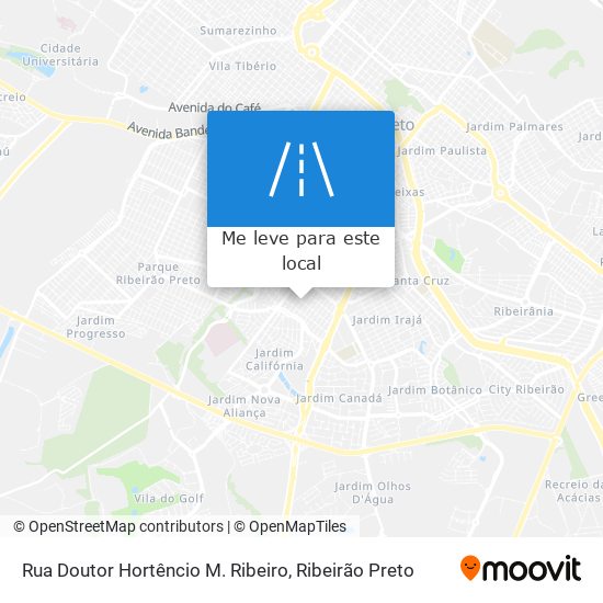 Rua Doutor Hortêncio M. Ribeiro mapa