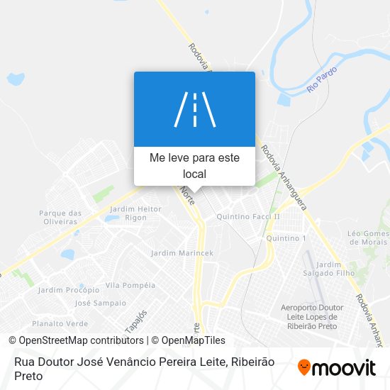 Rua Doutor José Venâncio Pereira Leite mapa