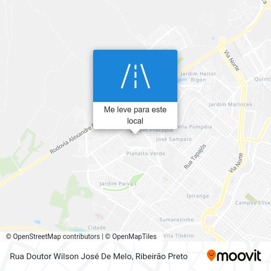 Rua Doutor Wilson José De Melo mapa