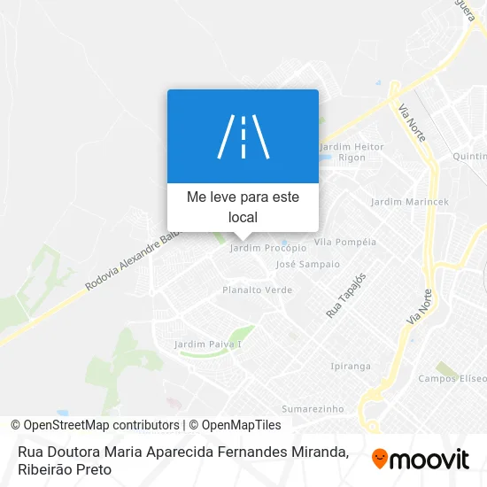 Rua Doutora Maria Aparecida Fernandes Miranda mapa