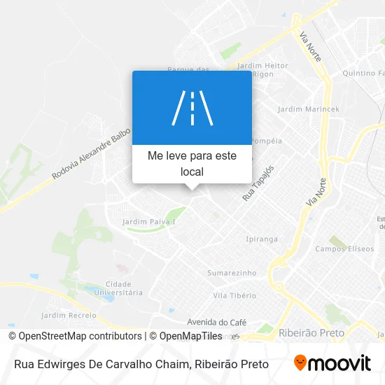 Rua Edwirges De Carvalho Chaim mapa