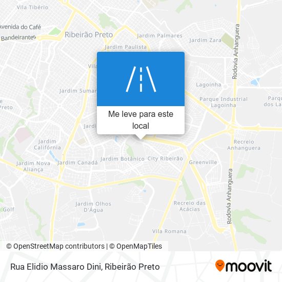 Rua Elidio Massaro Dini mapa
