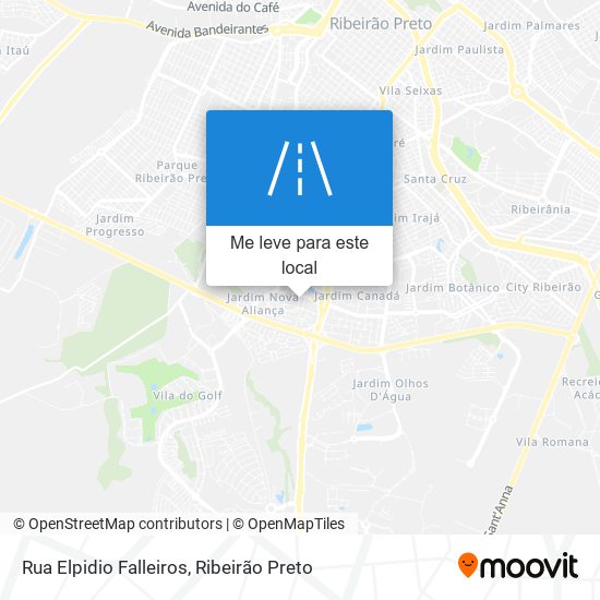Rua Elpidio Falleiros mapa
