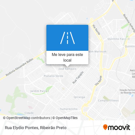 Rua Elydio Pontes mapa