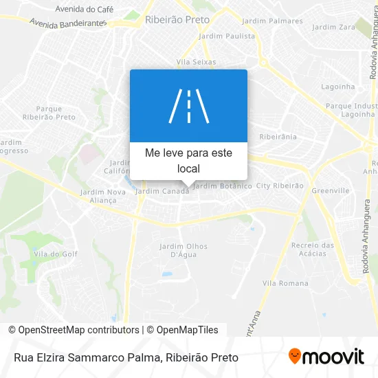 Rua Elzira Sammarco Palma mapa