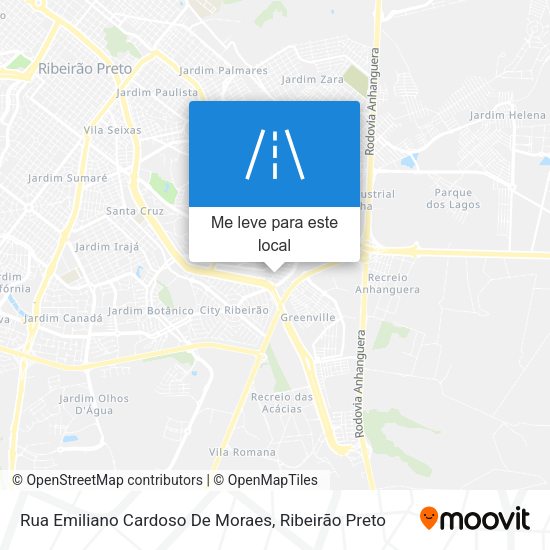 Rua Emiliano Cardoso De Moraes mapa