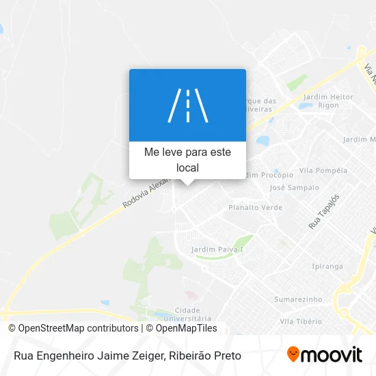 Rua Engenheiro Jaime Zeiger mapa