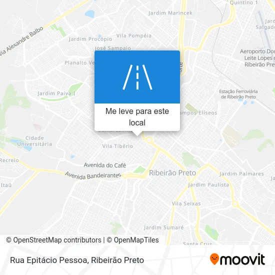 Rua Epitácio Pessoa mapa