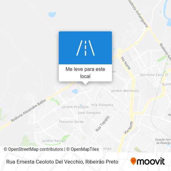 Rua Ernesta Ceoloto Del Vecchio mapa