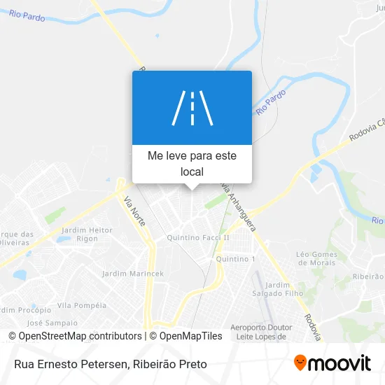 Rua Ernesto Petersen mapa