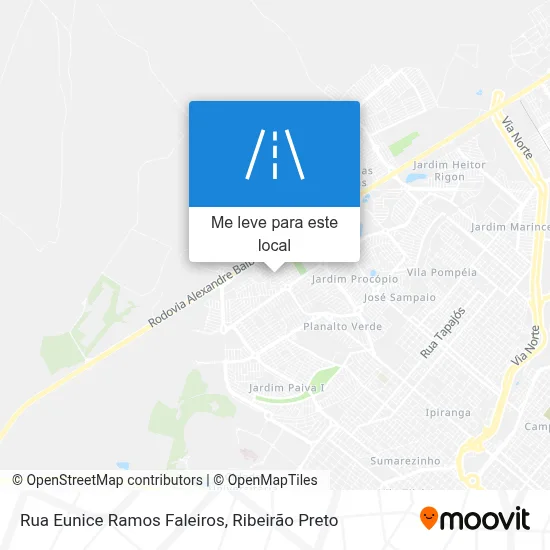 Rua Eunice Ramos Faleiros mapa