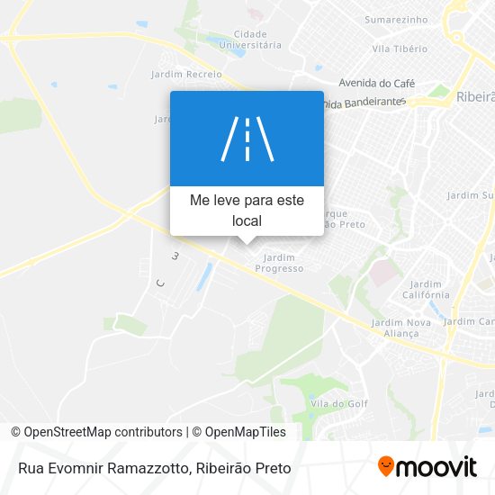 Rua Evomnir Ramazzotto mapa