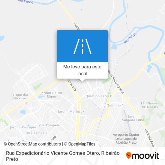 Rua Expedicionário Vicente Gomes Otero mapa