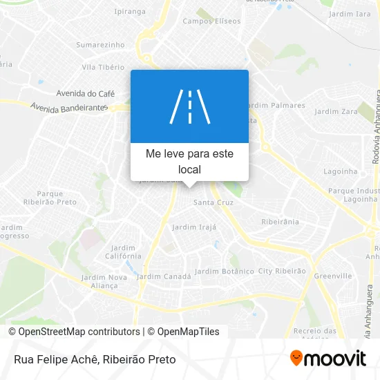 Rua Felipe Achê mapa