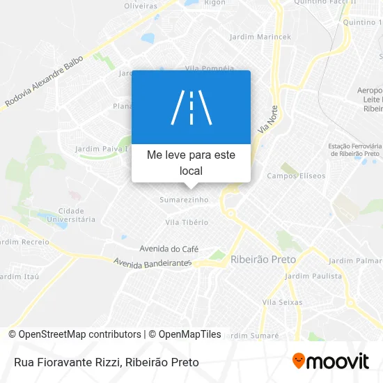 Rua Fioravante Rizzi mapa