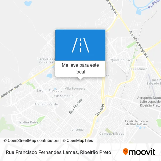 Rua Francisco Fernandes Lamas mapa