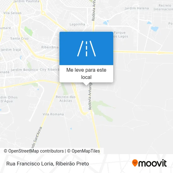 Rua Francisco Loria mapa