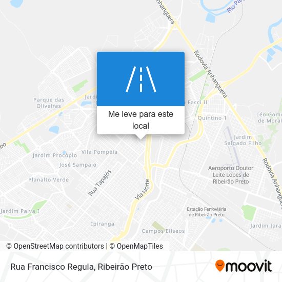 Rua Francisco Regula mapa