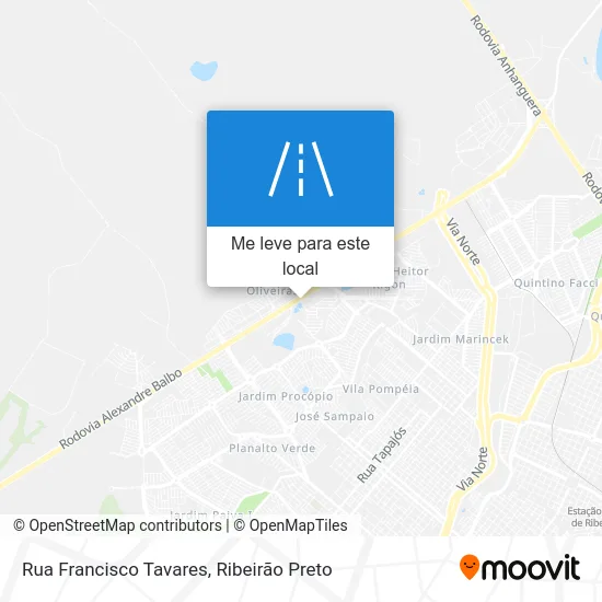 Rua Francisco Tavares mapa