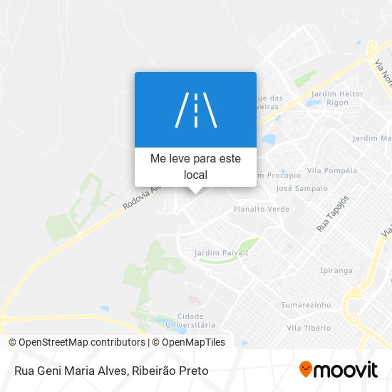 Rua Geni Maria Alves mapa