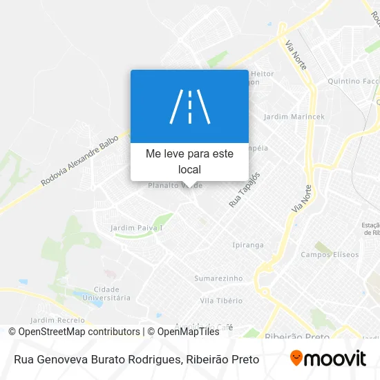 Rua Genoveva Burato Rodrigues mapa