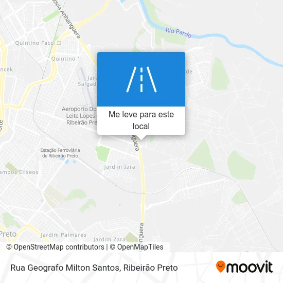Rua Geografo Milton Santos mapa