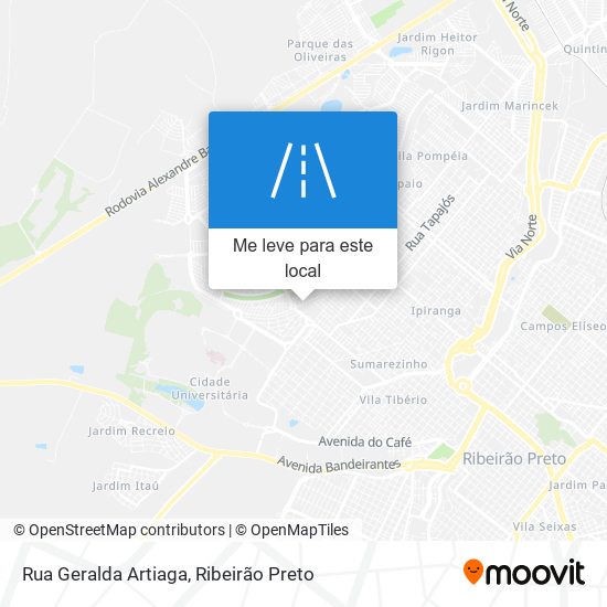 Rua Geralda Artiaga mapa