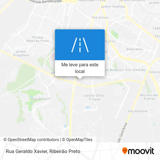 Rua Geraldo Xavier mapa