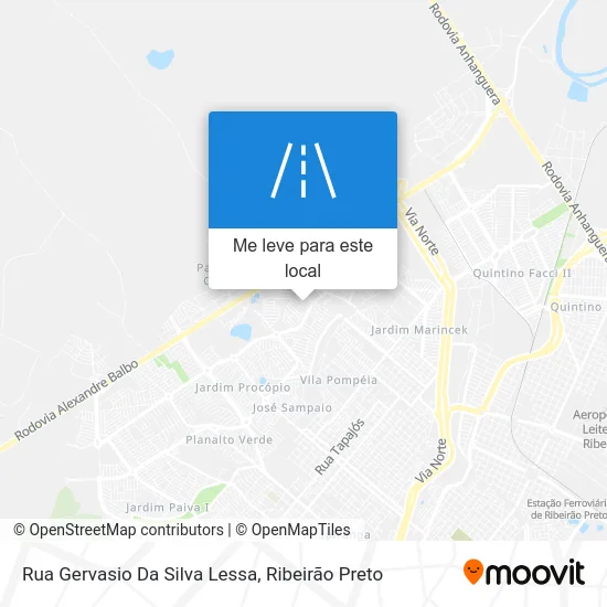 Rua Gervasio Da Silva Lessa mapa