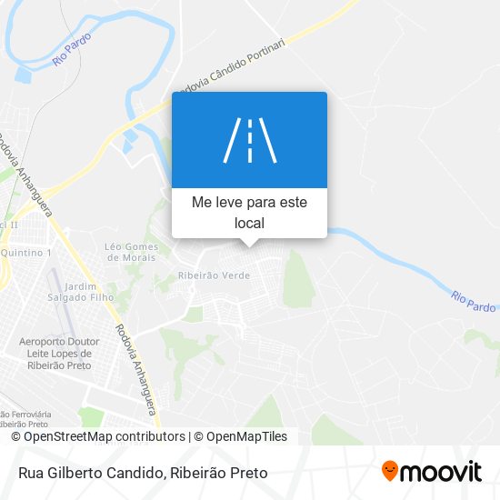 Rua Gilberto Candido mapa
