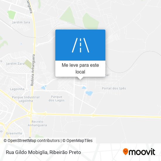 Rua Gildo Mobiglia mapa