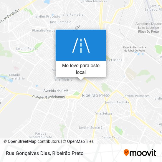 Rua Gonçalves Dias mapa