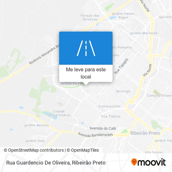 Rua Guardencio De Oliveira mapa