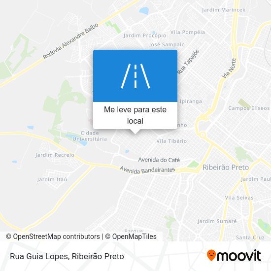 Rua Guia Lopes mapa