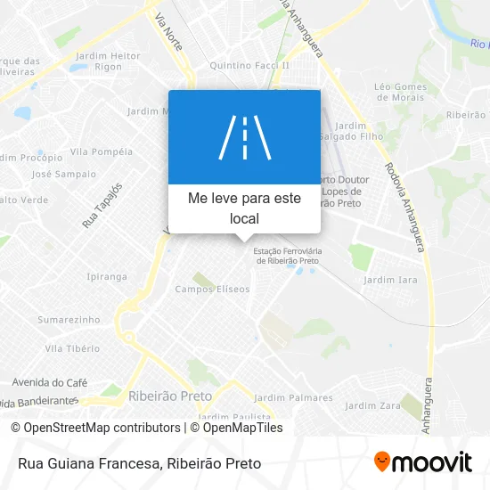 Rua Guiana Francesa mapa